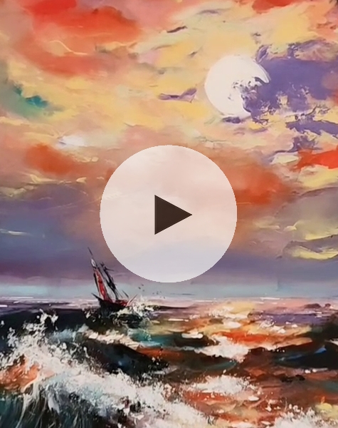 ArteDiAlina.com painting: Facing the Storm